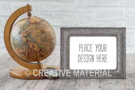 Frame Mockup | Globe | Travel | #24