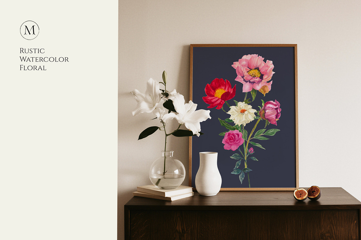 Watercolor Flower Garden, a Decorative Illustration by Manimanisa (Photo 11 of 13)