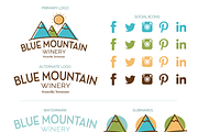 Blue Mountain Branding Kit, a Branding & Logo Template by Lena Elizer Art + Design (Thumbnail 2 of 3)