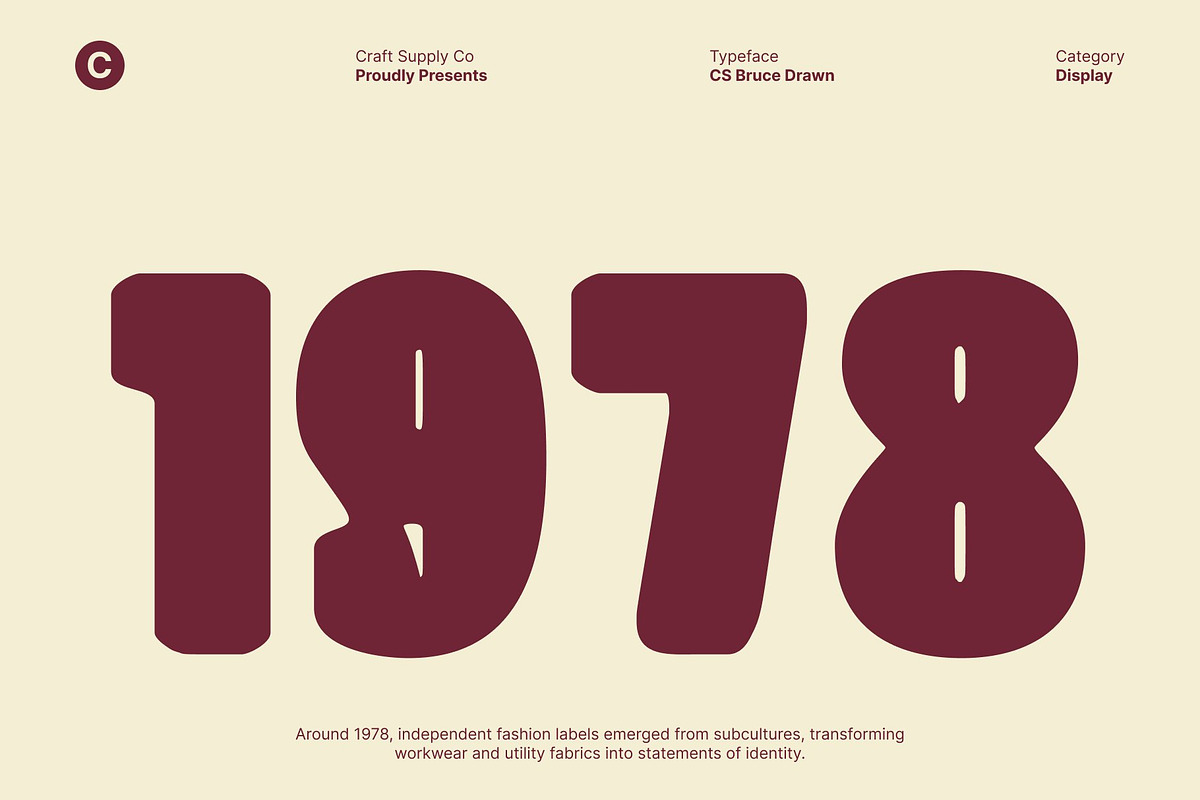 CS Bruce Drawn, a Sans Serif Font by Craft Supply Co. (Photo 5 of 8)
