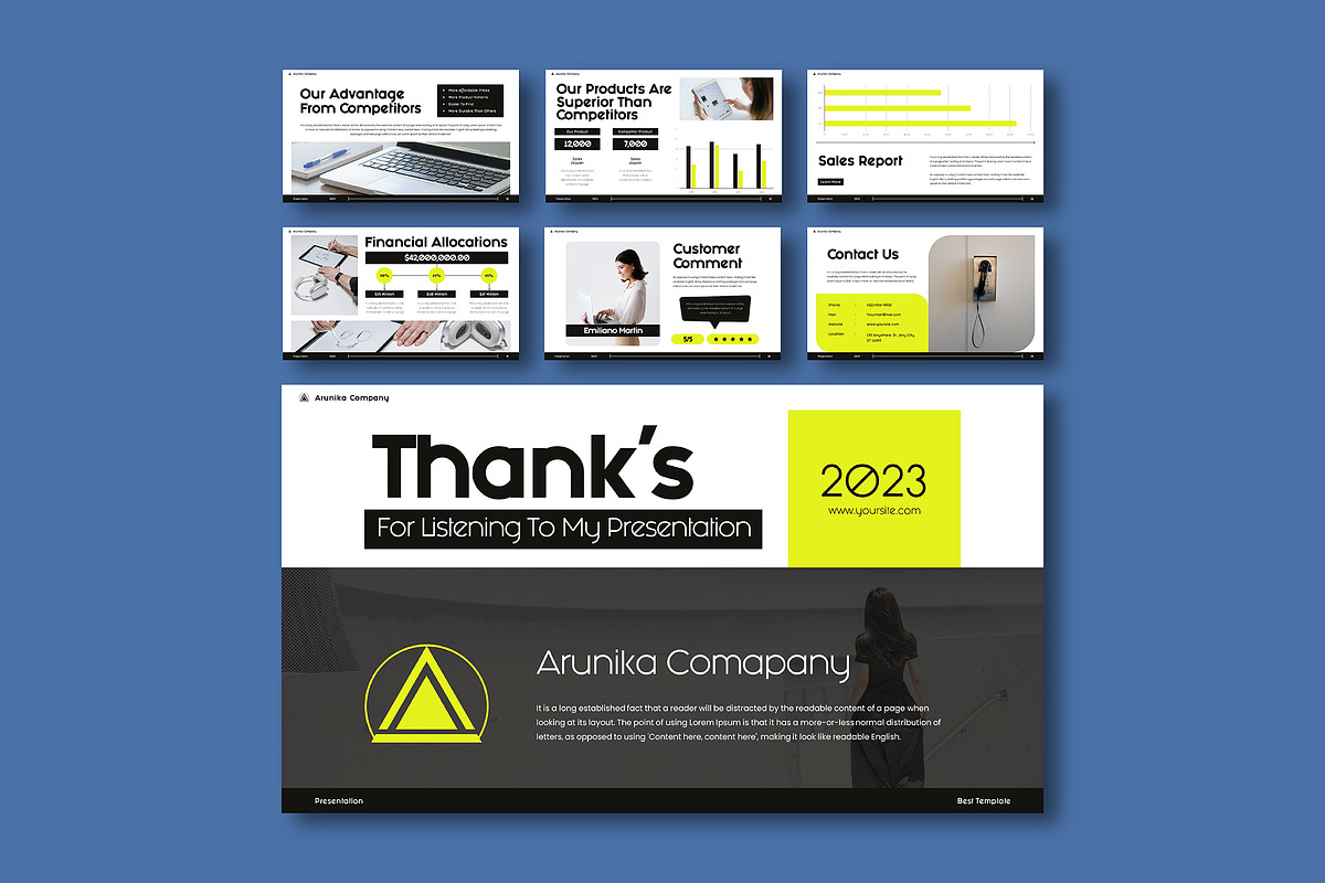 Arunika Google Slides Presentation, a Presentation Template by VanillineGraph (Photo 6 of 6)