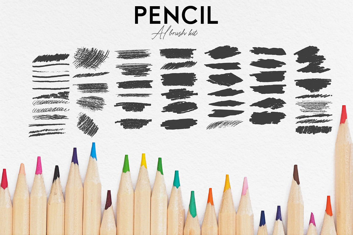 Pencil AI brush kit, a Brush Add-On by Leo Studio Design Lab (Photo 2 of 3)