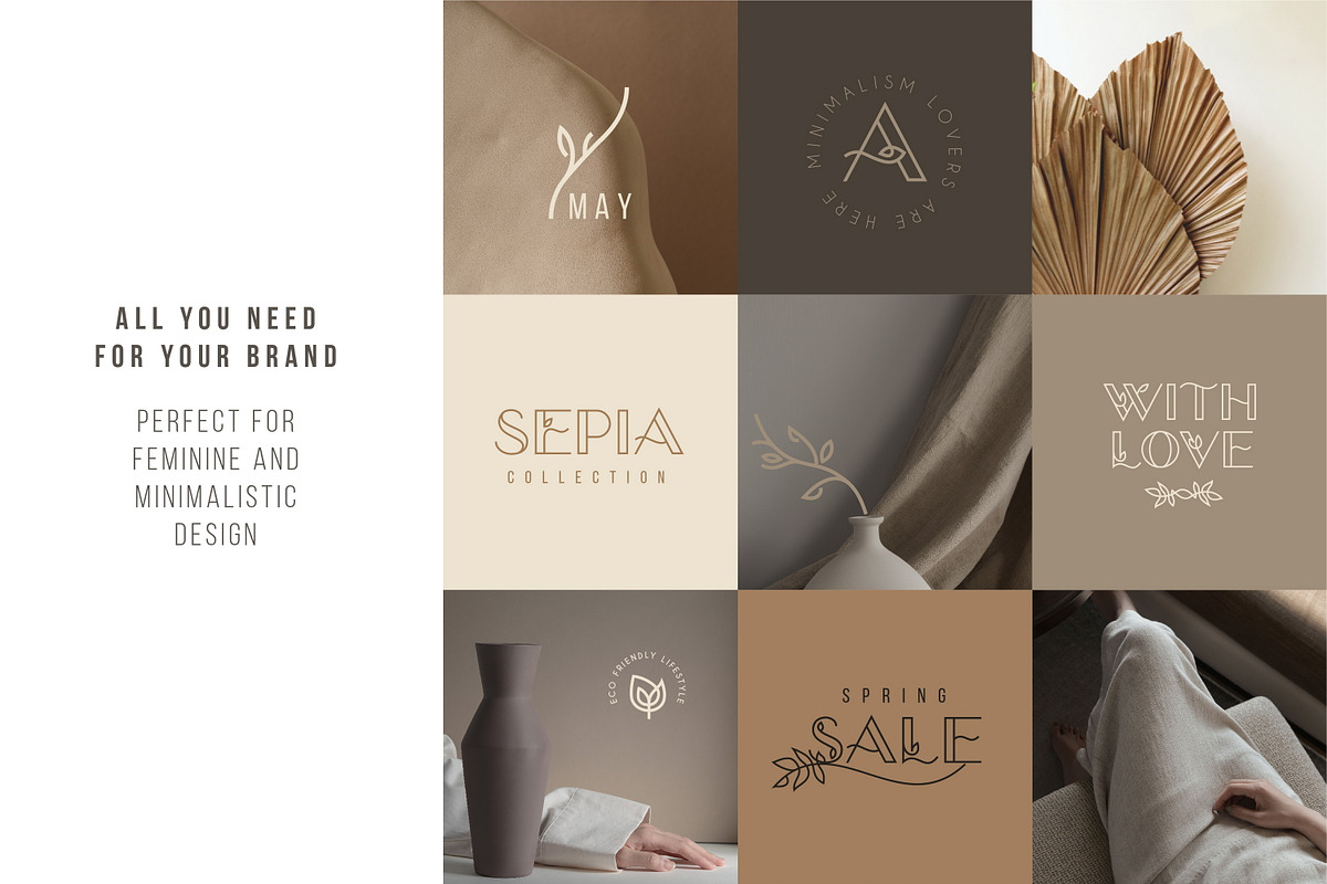 Foliar - Thin Line Logo Font, a Sans Serif Font by Struvictory.art (Photo 4 of 9)