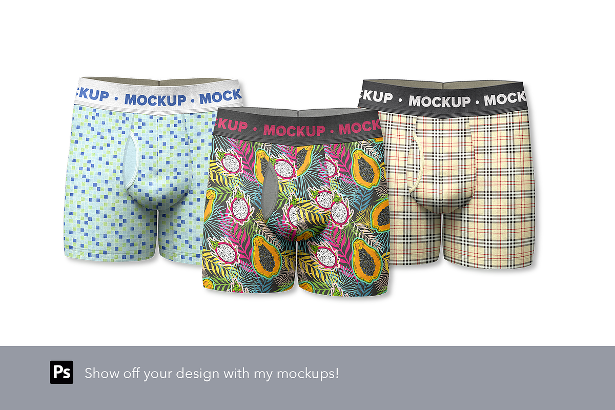 Men's Boxer Briefs Mockup, a Bottom Mockup by Irena Matiash shop (Photo 4 of 4)