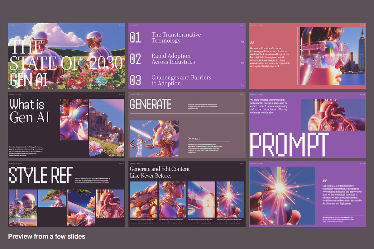 Gen AI Presentation, a Presentation Template by Oday Noon (Photo 2 of 5)