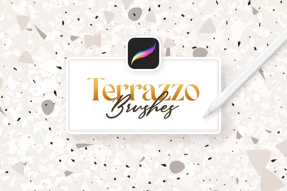Terrazzo Procreate Brushes, a Brush Add-On by Andrew Skoch Design (Photo 8 of 10)