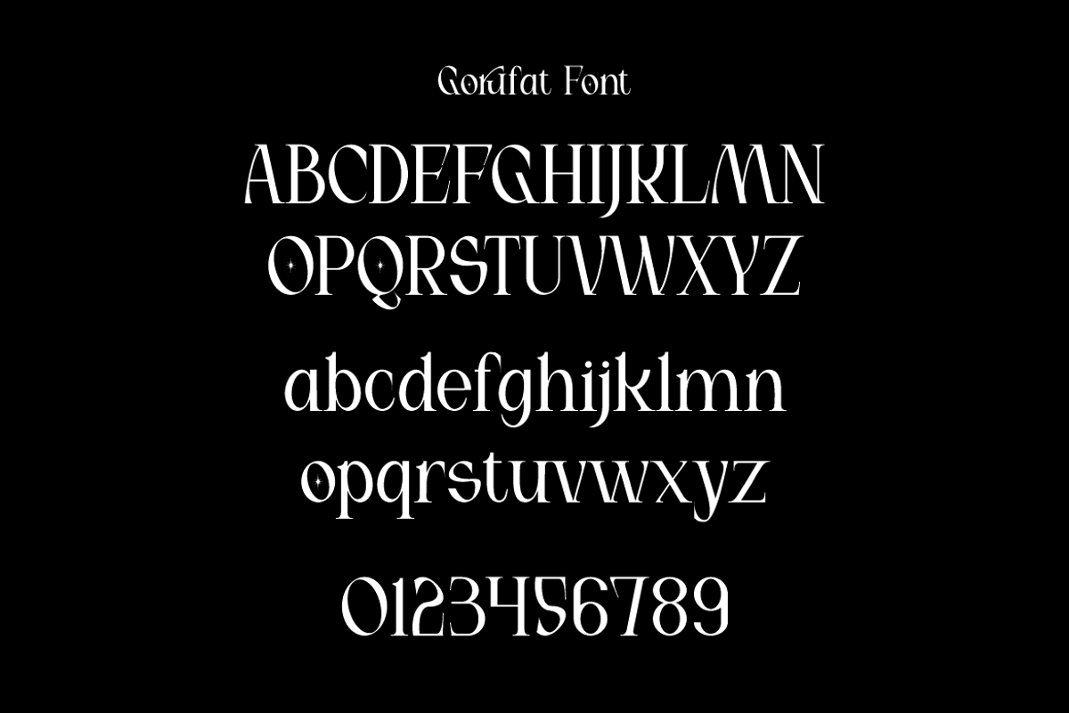 Gorufat - Modern Elegant Font, a Serif Font by Iqsiart Studio (Photo 10 of 13)
