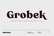 Grobek, a Serif Font by Latinotype (Thumbnail 1 of 15)