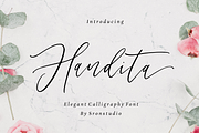 Handita - Calligraphy  Font, a Script Font by Sronstudio (Thumbnail 1 of 7)