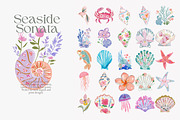 coastal watercolor clipart bundle, a Decorative Illustration by Patishop Art (Thumbnail 7 of 11)