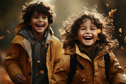 Children running and playing with le, a Person Photo by Perpis