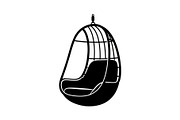 Hanging Egg Chair Silhouette Bundle, an Illustration by Designer_Momina (Thumbnail 38 of 51)