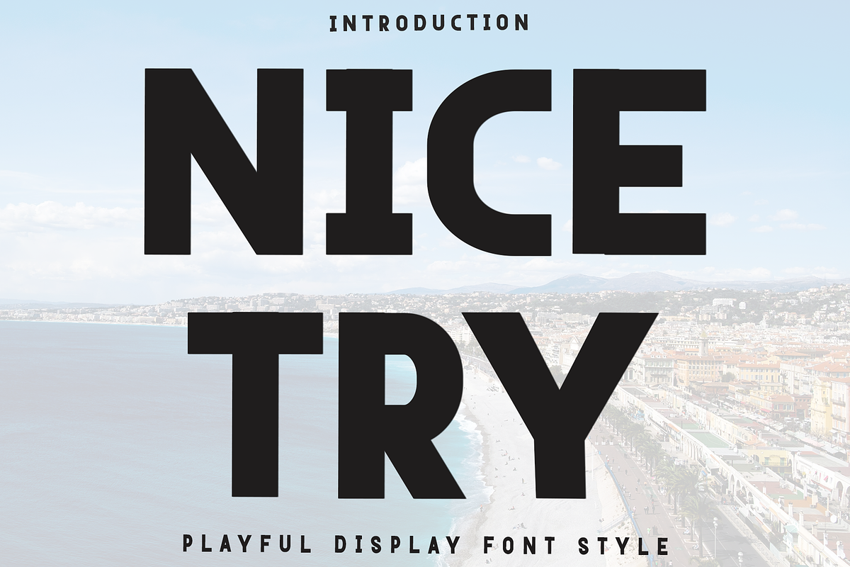 Nice Try, a Script Font by InermediaSTUDIO (Photo 1 of 8)