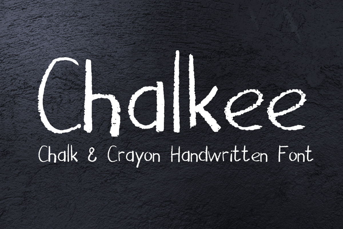 Chalk Pencil Handwritten Font, a Script Font by RabbitAndPencil (Photo 1 of 5)