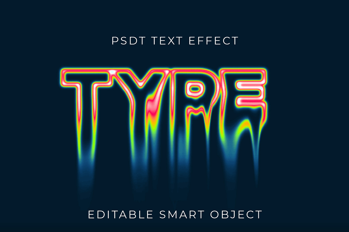 Psychedelic Drip Toxic Text Effect