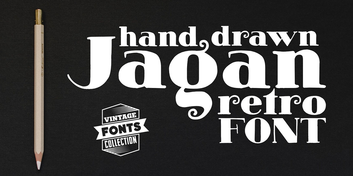 Vintage Fonts Collection, a Sans Serif Font by GRIN3 (Nowak) (Photo 6 of 8)