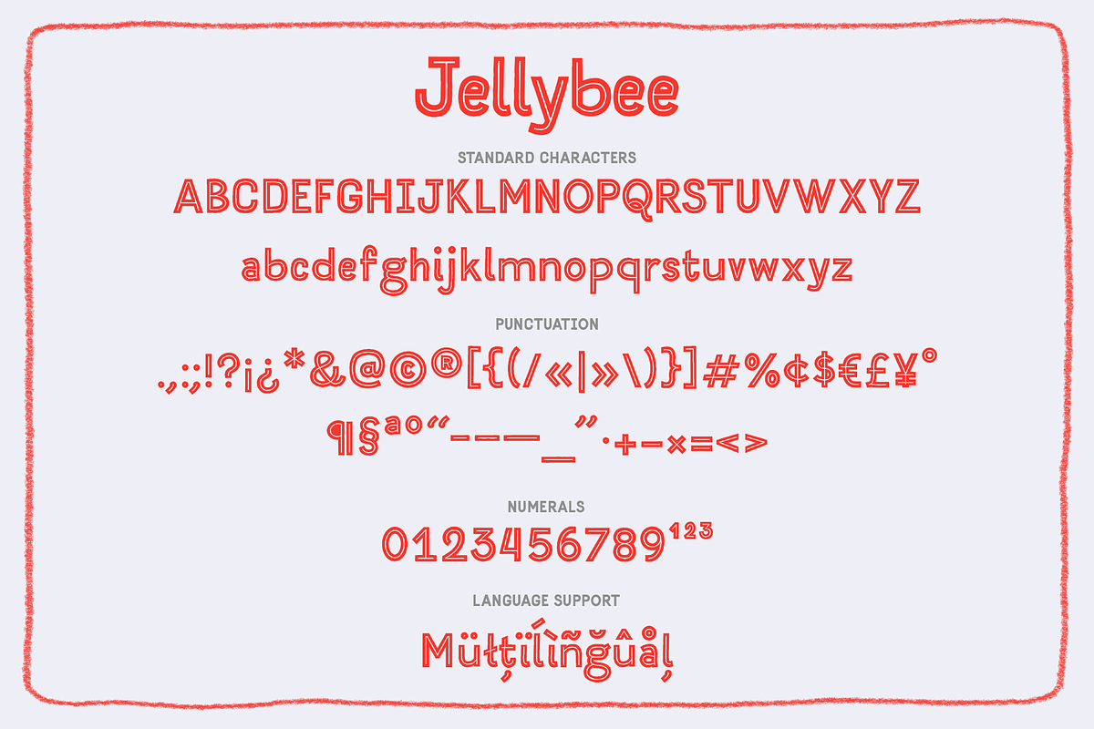 Jellybee Inline & Sans | Hand Drawn, a Handwritten Font by Ayca Atalay (Photo 5 of 5)