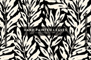 Hand Painted Leaves, a Pattern Graphic by MalyskaStudio (Thumbnail 1 of 13)