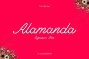Alamanda Signature Font, a Font by erlosDESIGN (Thumbnail 1 of 6)