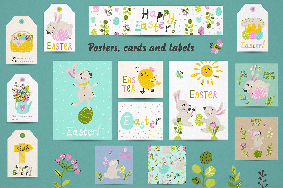 Easter Bunny, a Background Graphic by Nafanya (Photo 12 of 13)