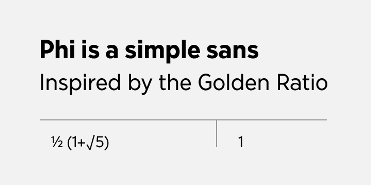 Phi, a Sans Serif Font by Cas van de Goor Design (Photo 2 of 5)
