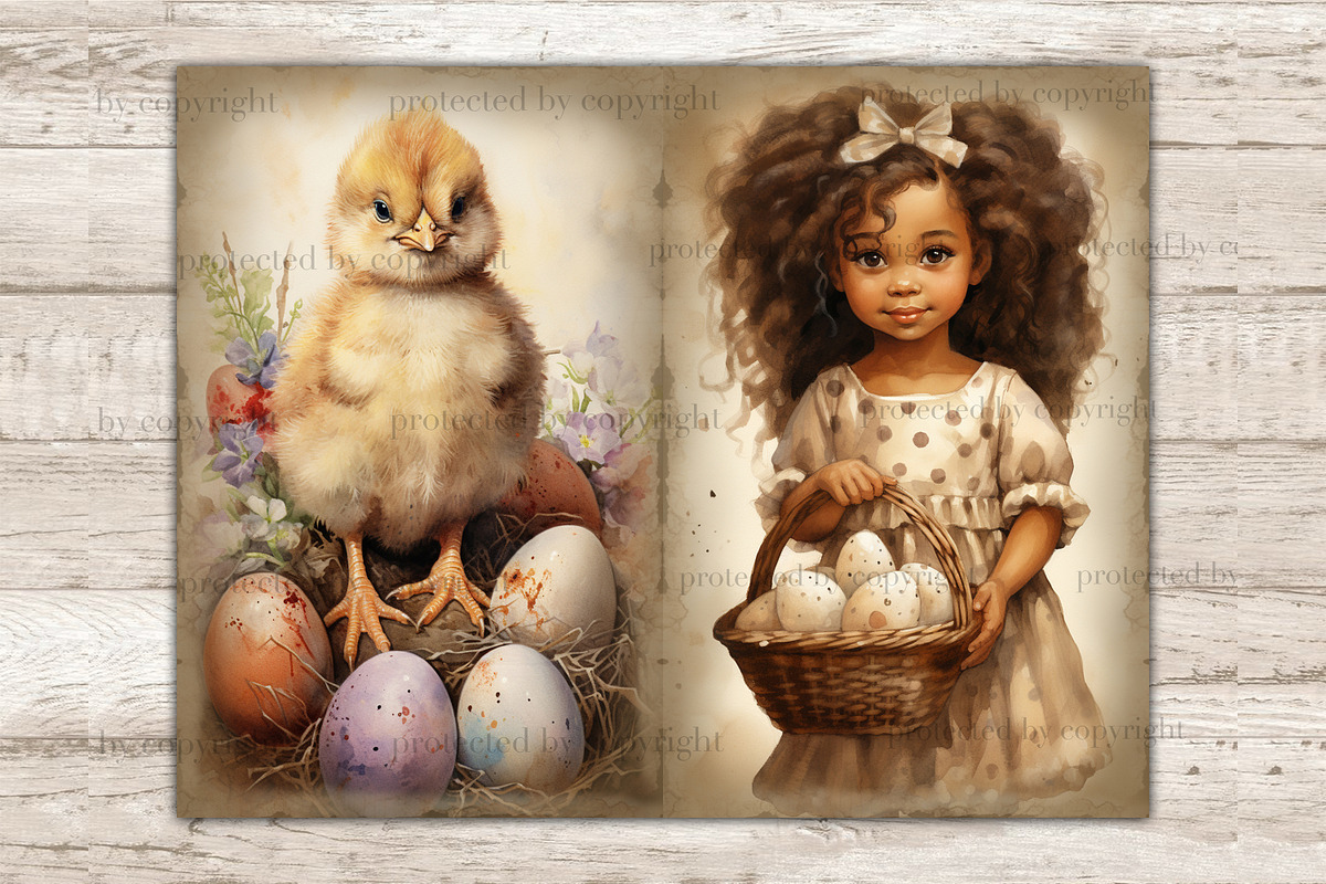 Easter Junk Journal Kit | Rustic, a Seasonal Illustration by GlamArtZhanna (Photo 6 of 10)
