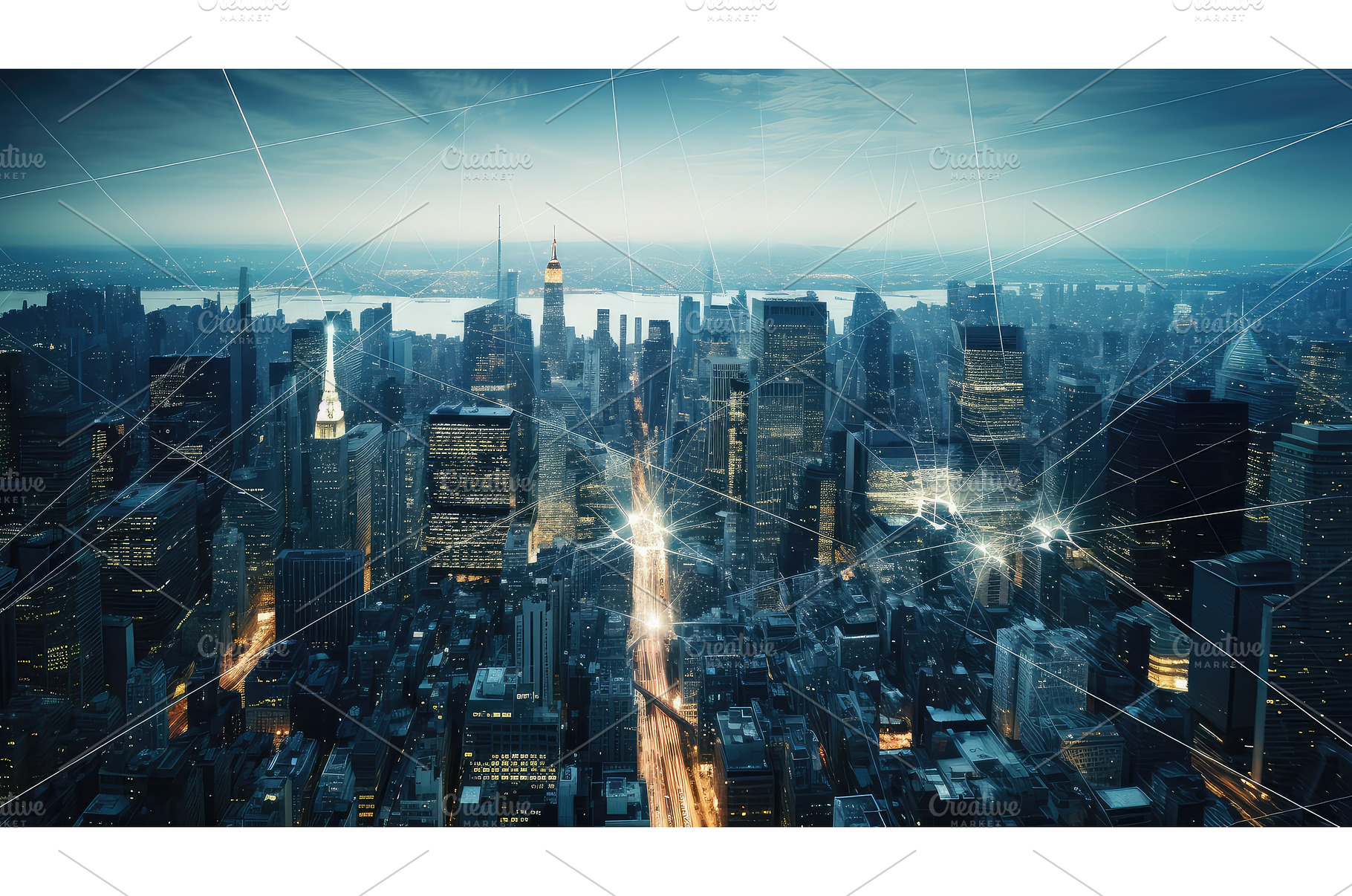 infrastructure network buildings ai, a Technology Photo by pikepicture