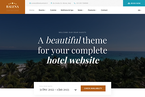 Balena - Booking WordPress Theme, a WordPress Template by Liviu Cerchez