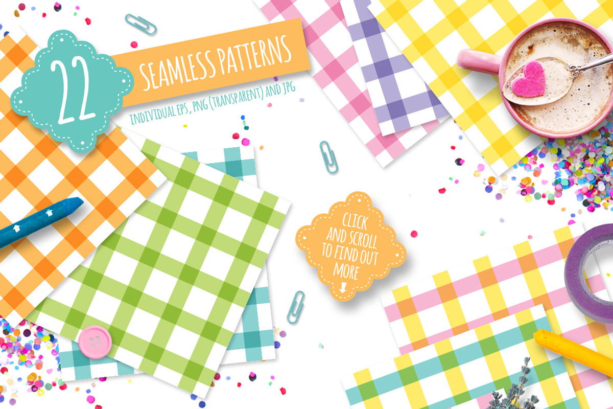 Colorful Lines - Seamless Patterns, a Pattern Graphic by Euonia Meraki (Photo 2 of 5)