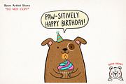 Cat and Animals Funny Birthday PNG, a Graphic by GlitterCraft (Thumbnail 76 of 101)