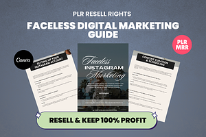 Faceless Marketing eBook Resell PLR