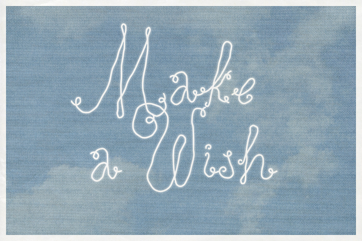 One Wish Playful Curly Font, a Script Font by AnMark (Photo 4 of 11)