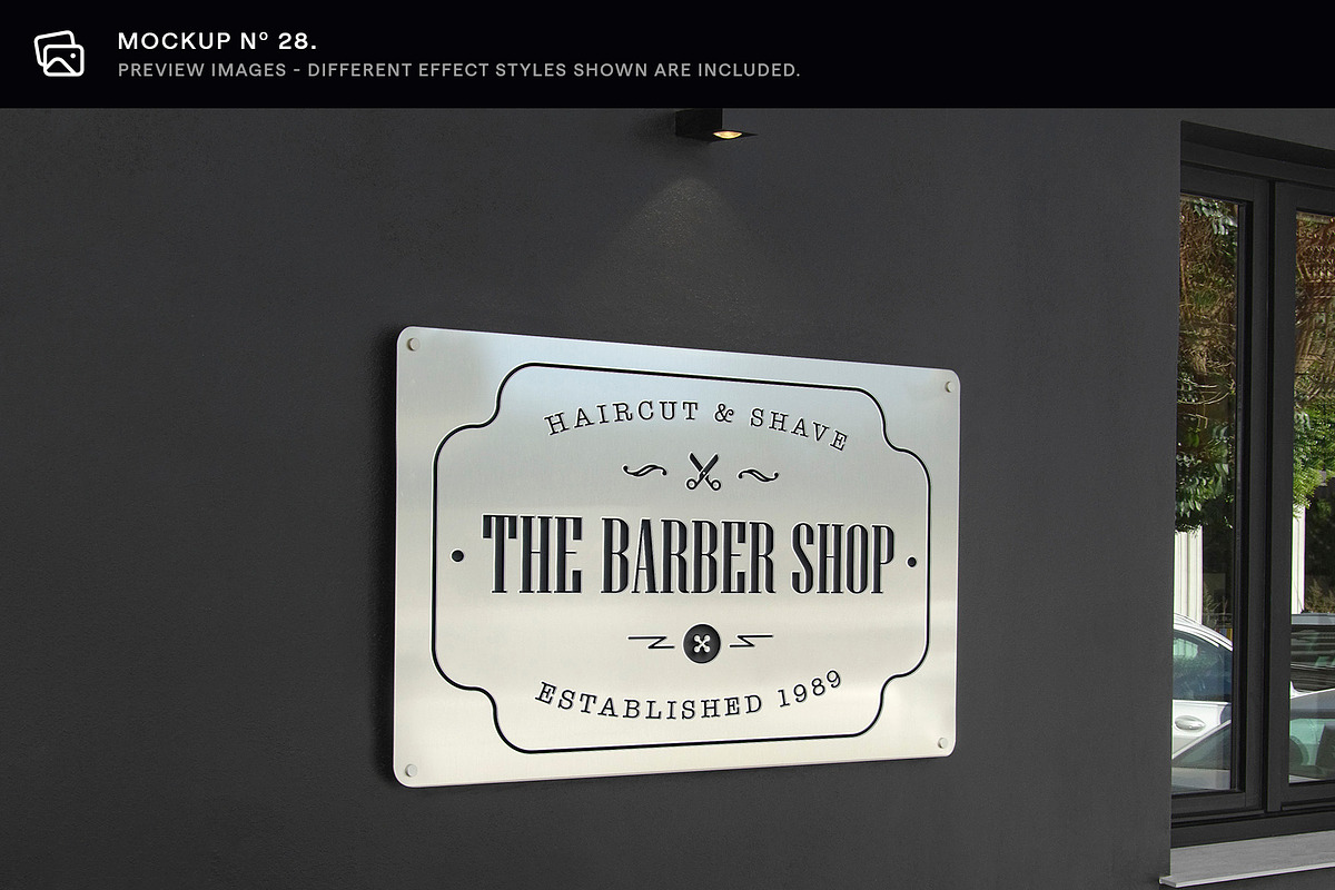 30 Signs & Facade Logo Mockups - V3, an Advertising Mockup by Asylab (Photo 35 of 38)