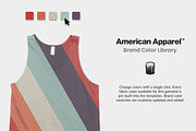 American Apparel 2408 Tank Mockups, a Shirt Mockup by Photific (Thumbnail 5 of 6)