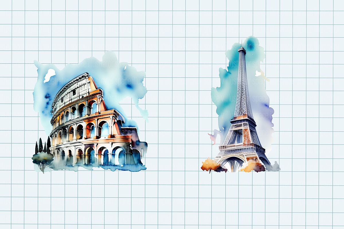 Travel cliparts set 30 PNG, an Illustration by Illustrator Space (Photo 7 of 7)