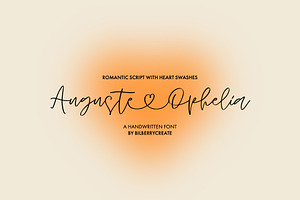 Auguste&Ophelia font, a Handwritten Font by BilberryCreates