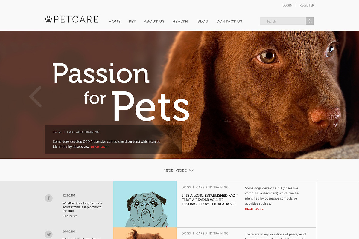 PetCare - Blog & Magazine Template, a Websites & App Template by JoomlaUX (Photo 1 of 4)