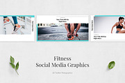Fitness Twitter Posts, a Social Media Template by Social Corner Graphics (Thumbnail 2 of 7)