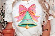 Coquette Christmas Bell Png, an Illustration by Libby Wishes (Thumbnail 2 of 8)