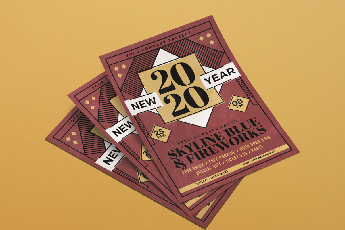 New Year Flyer, a Flyer Template by Tokosatsu (Photo 3 of 4)