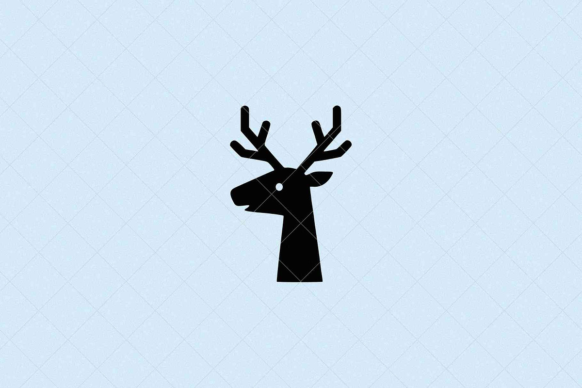 Minimalist Deer Icon Head, an Animal Illustration by Vectorium Studio (Photo 2 of 4)