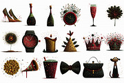 Luxury New Years Eve Clipart, an Illustration by Libby Wishes (Thumbnail 4 of 7)
