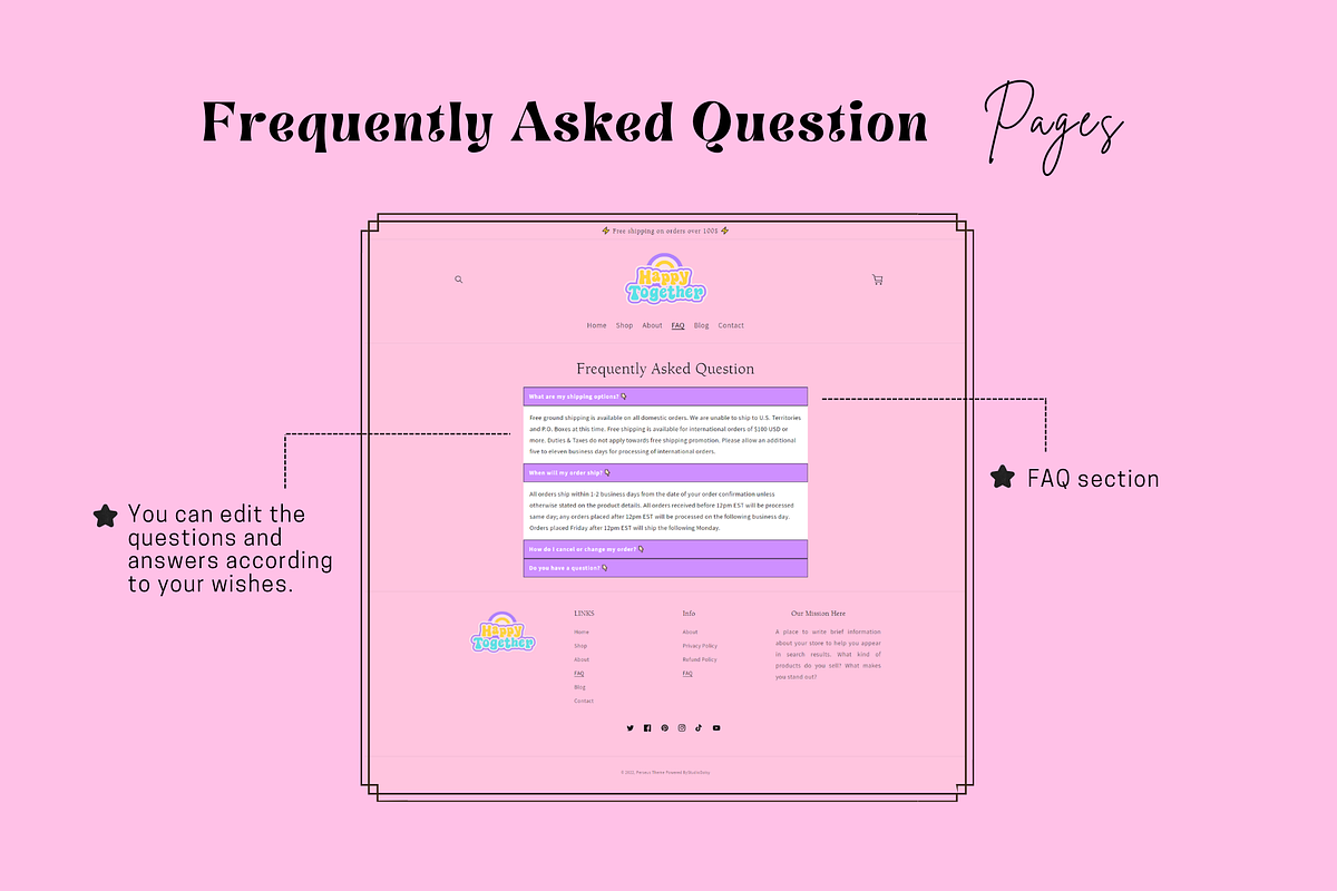 Retro Vintage Pink Shopify Theme, a Shopify Template by DaisyStudio (Photo 9 of 10)
