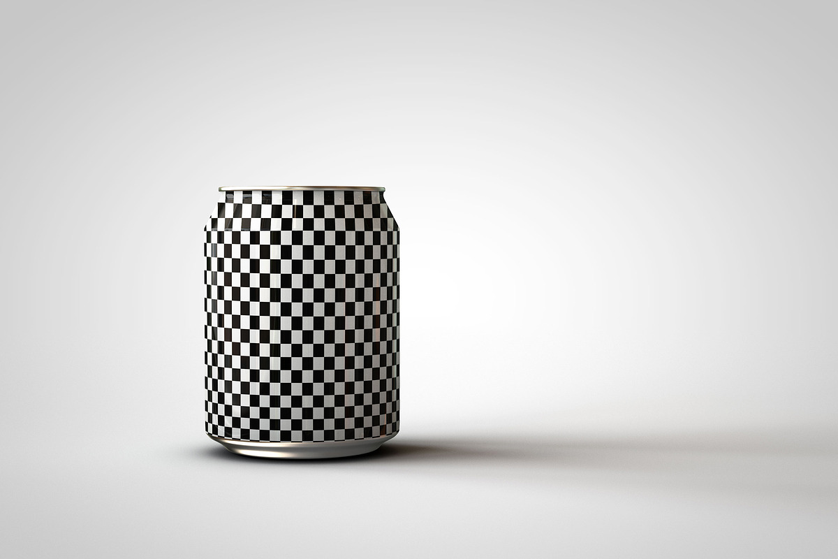 Mini Soda Can | Beer Can Mock-Up V3, a Household Mockup by TSOBG (Photo 5 of 15)