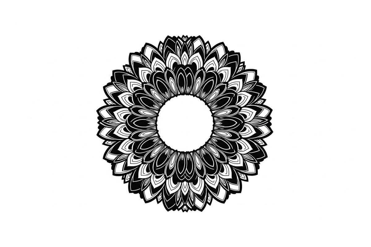 Floral Mandala Circle Frame Bundle, an Illustration by Gaye Art (Photo 5 of 51)