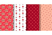 Valentine's Day seamless patterns, a Pattern Graphic by Tati_Kli (Thumbnail 6 of 6)