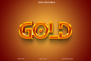 3D Gold Text Effect Touch of Luxury, a Layer Style Add-On by Imamul001