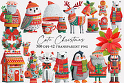 Cute Christmas Clipart, an Illustration by Designworld (Thumbnail 1 of 5)