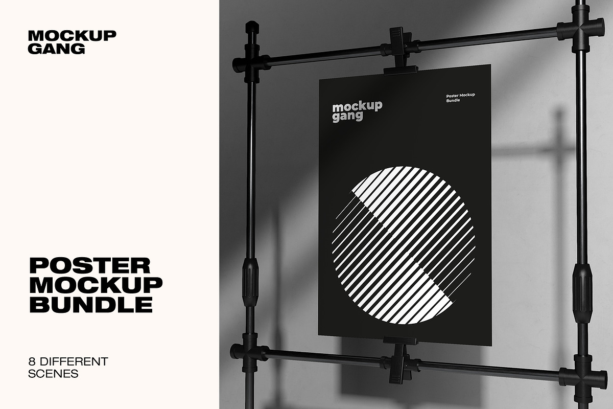 Poster Mockup Bundle, a Print Template by Mockup Gang (Photo 1 of 9)