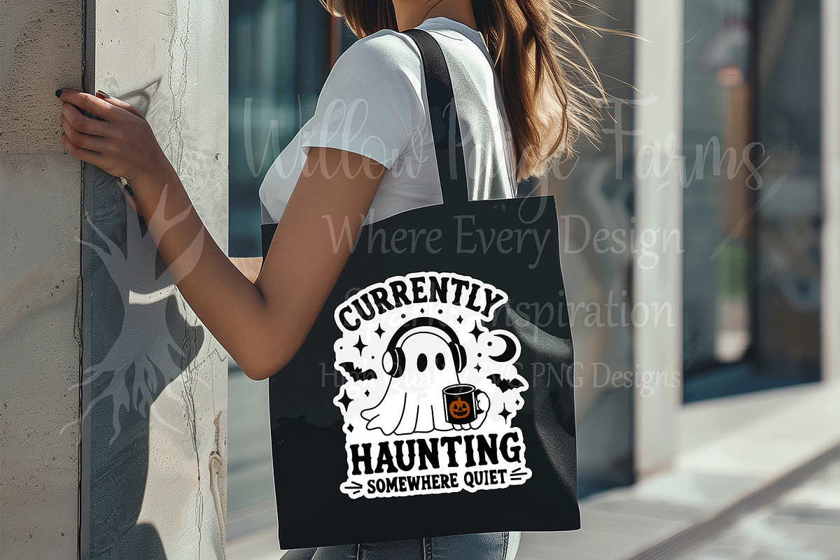 Funny Ghost Halloween introvert, a Seasonal Illustration by Willow Paige Farms (Photo 7 of 8)